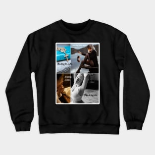 Zine Art Poetry Poster Crewneck Sweatshirt